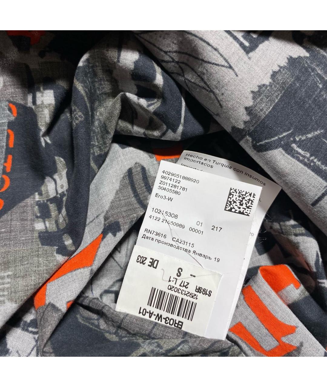 HUGO BOSS Мульти хлопковая кэжуал рубашка, фото 8