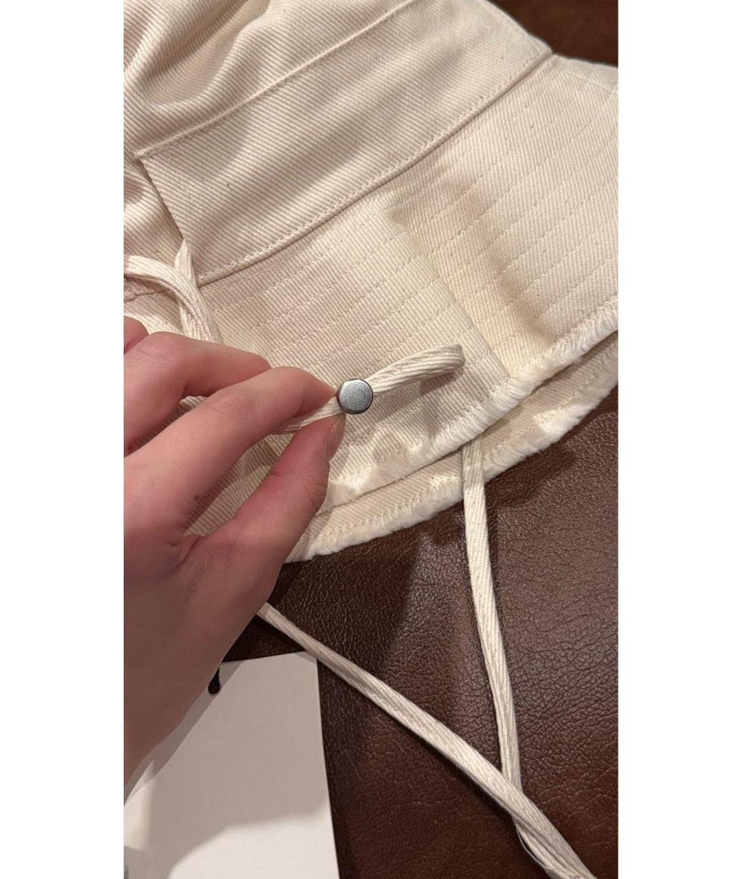 JACQUEMUS Белая хлопковая панама, фото 7