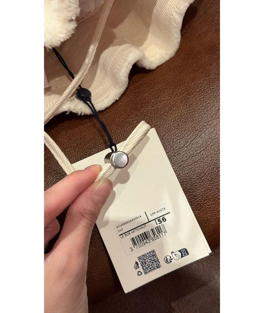 JACQUEMUS Белая хлопковая панама, фото 5