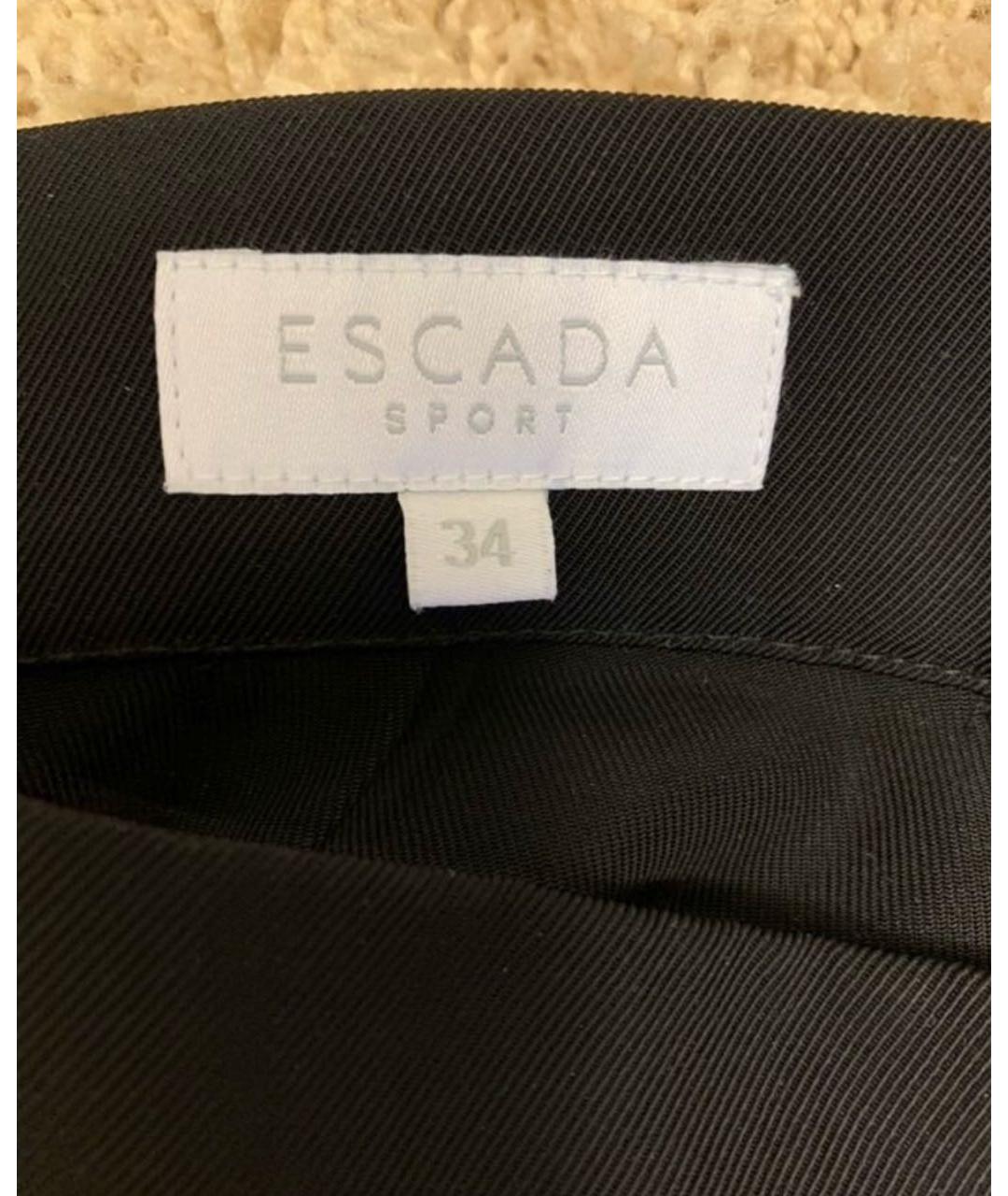 ESCADA Черные полиэстеровые спортивные брюки и шорты, фото 3