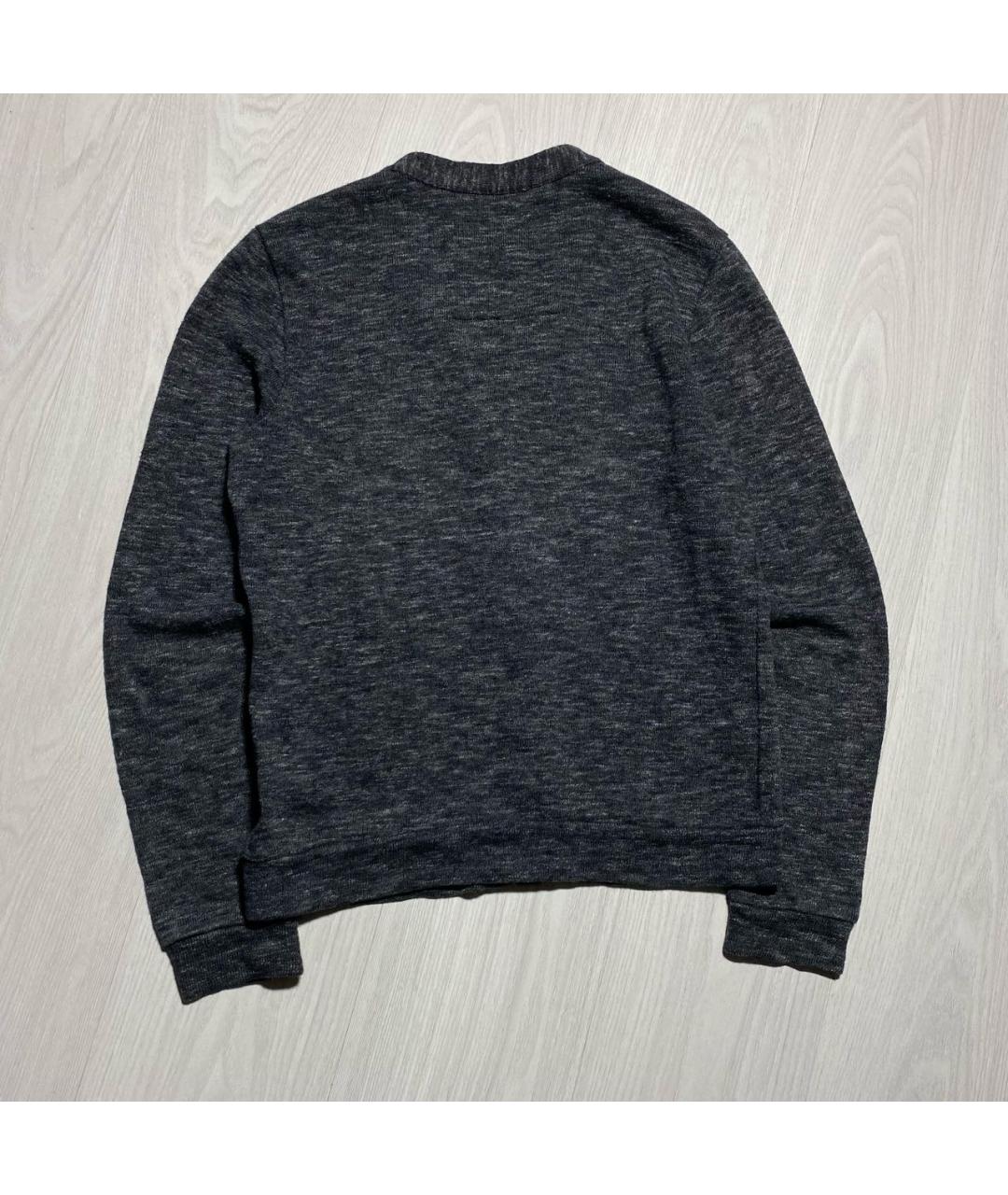 HUGO BOSS Антрацитовый хлопковый джемпер / свитер, фото 5