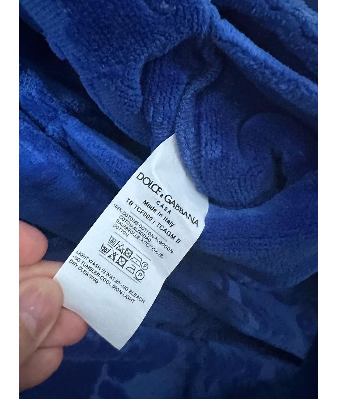 DOLCE&GABBANA Синий халат, фото 5