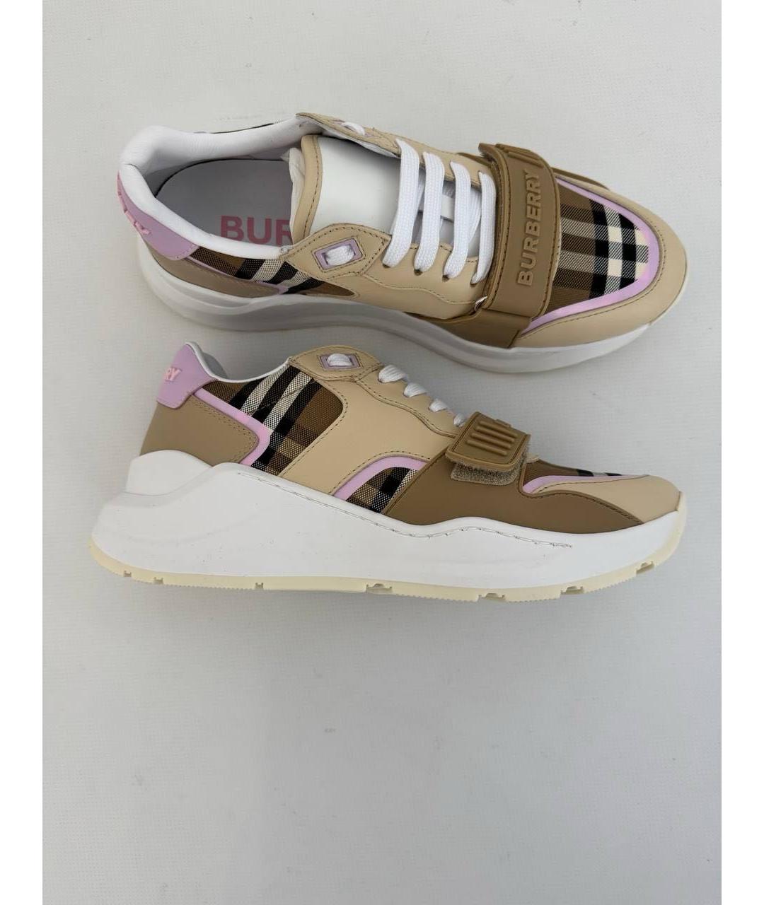 BURBERRY Бежевые кроссовки, фото 8