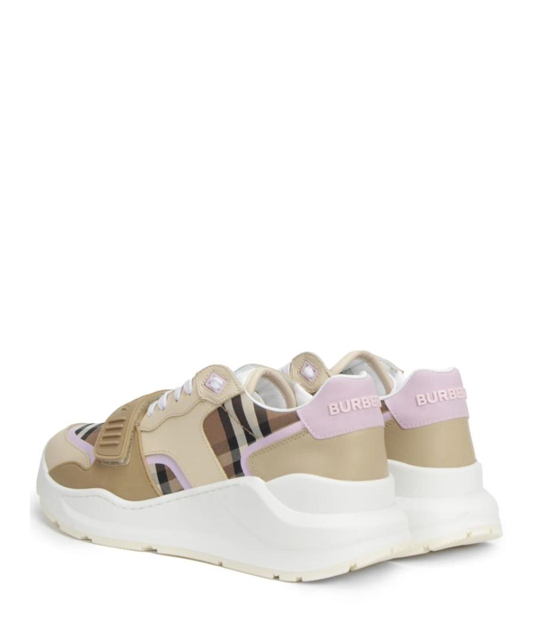 BURBERRY Бежевые кроссовки, фото 3