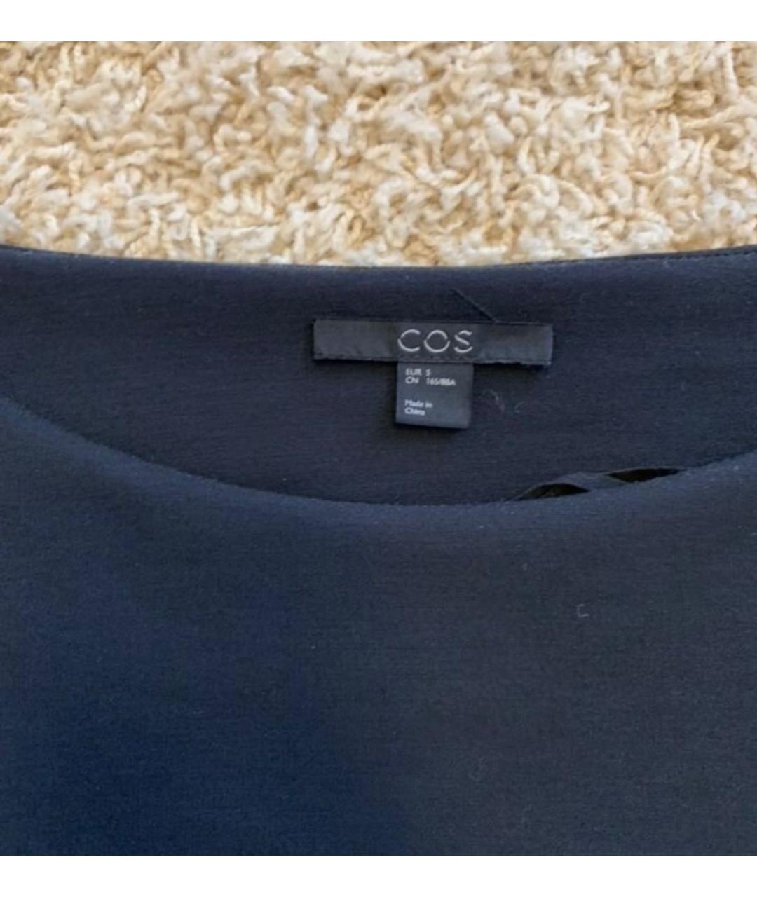 COS Черное полиэстеровое платье, фото 2