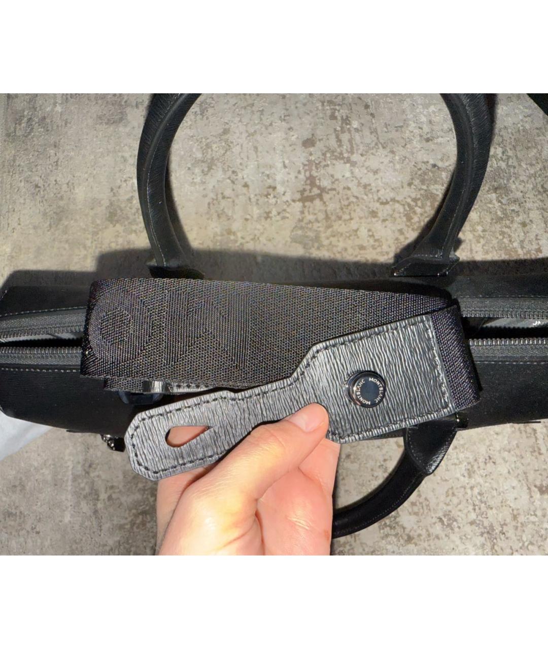 MONTBLANC Черная кожаная папка для документов, фото 4