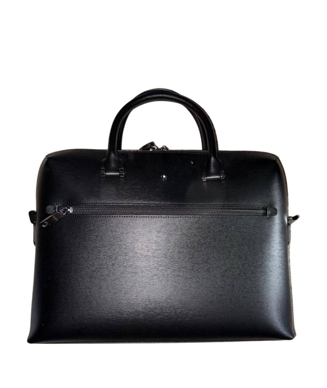 MONTBLANC Черная кожаная папка для документов, фото 1