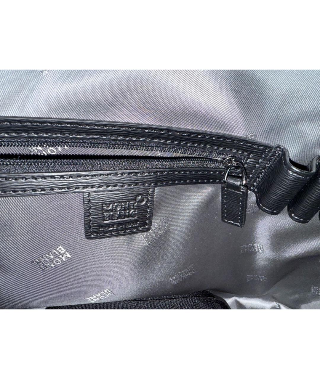 MONTBLANC Черная кожаная папка для документов, фото 5