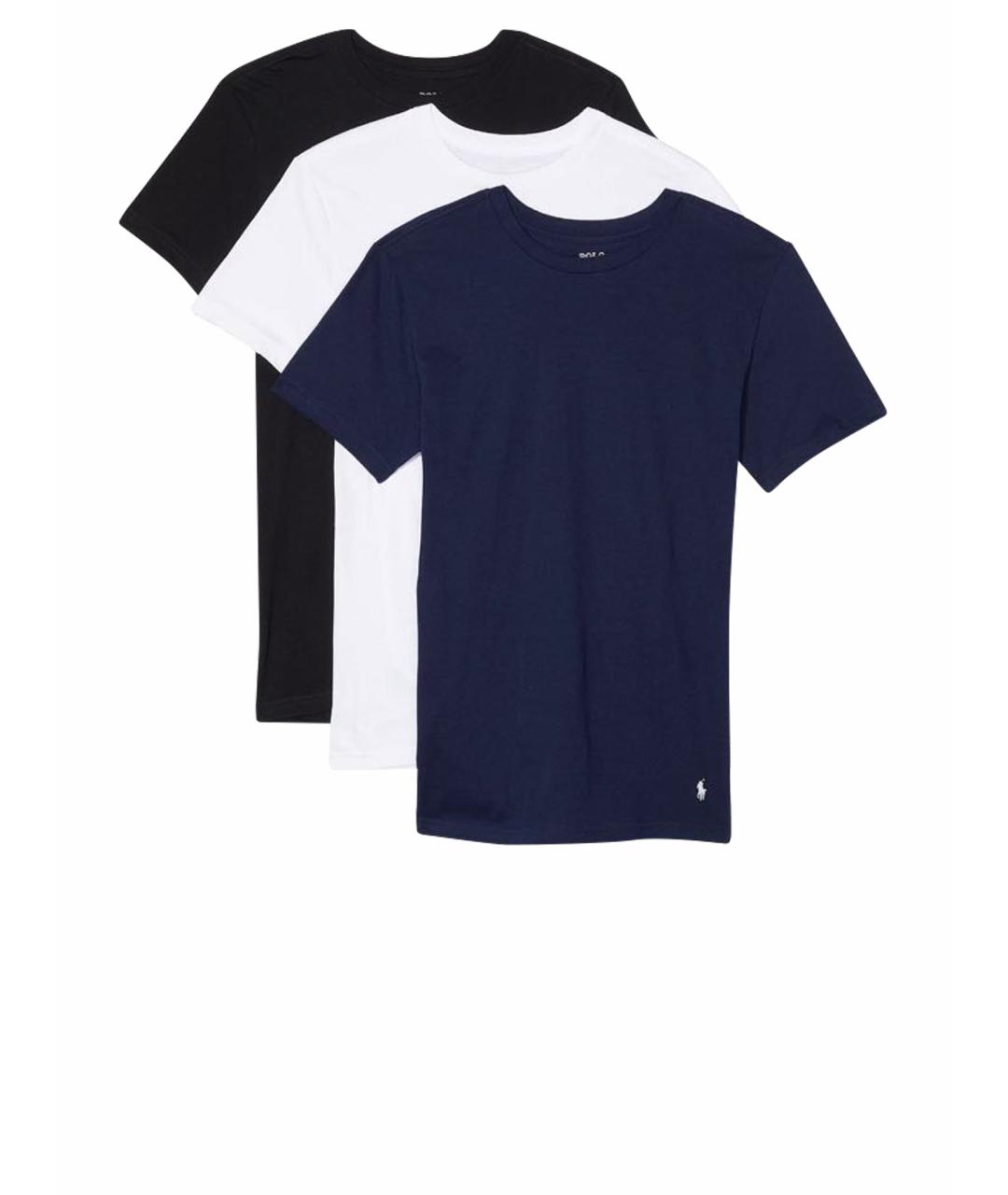 POLO RALPH LAUREN Темно-синяя хлопковая футболка, фото 1