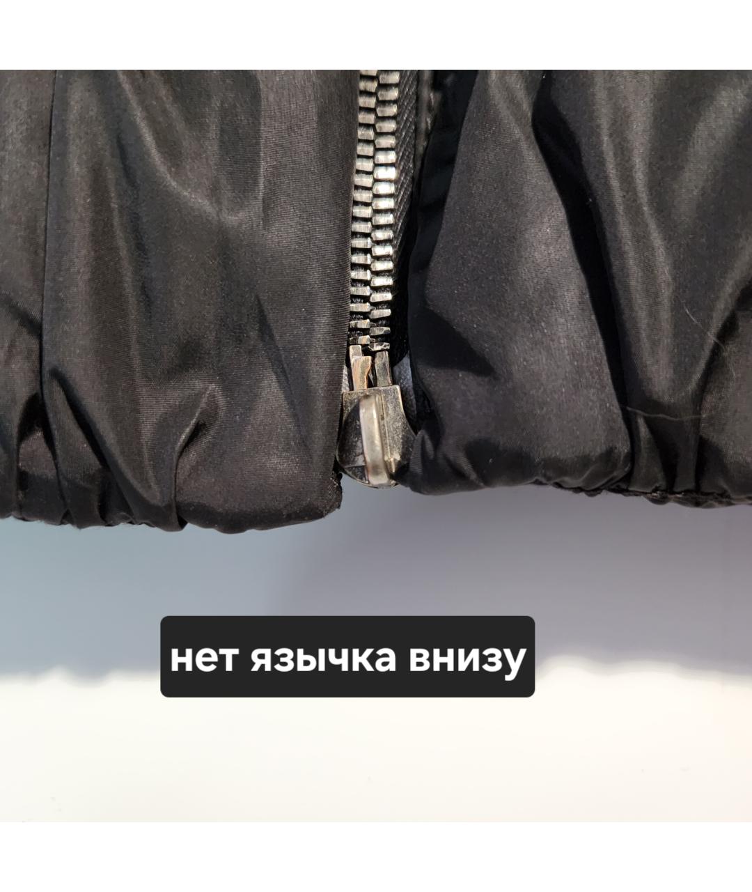 PRADA Черный полиэстеровый пуховик, фото 7