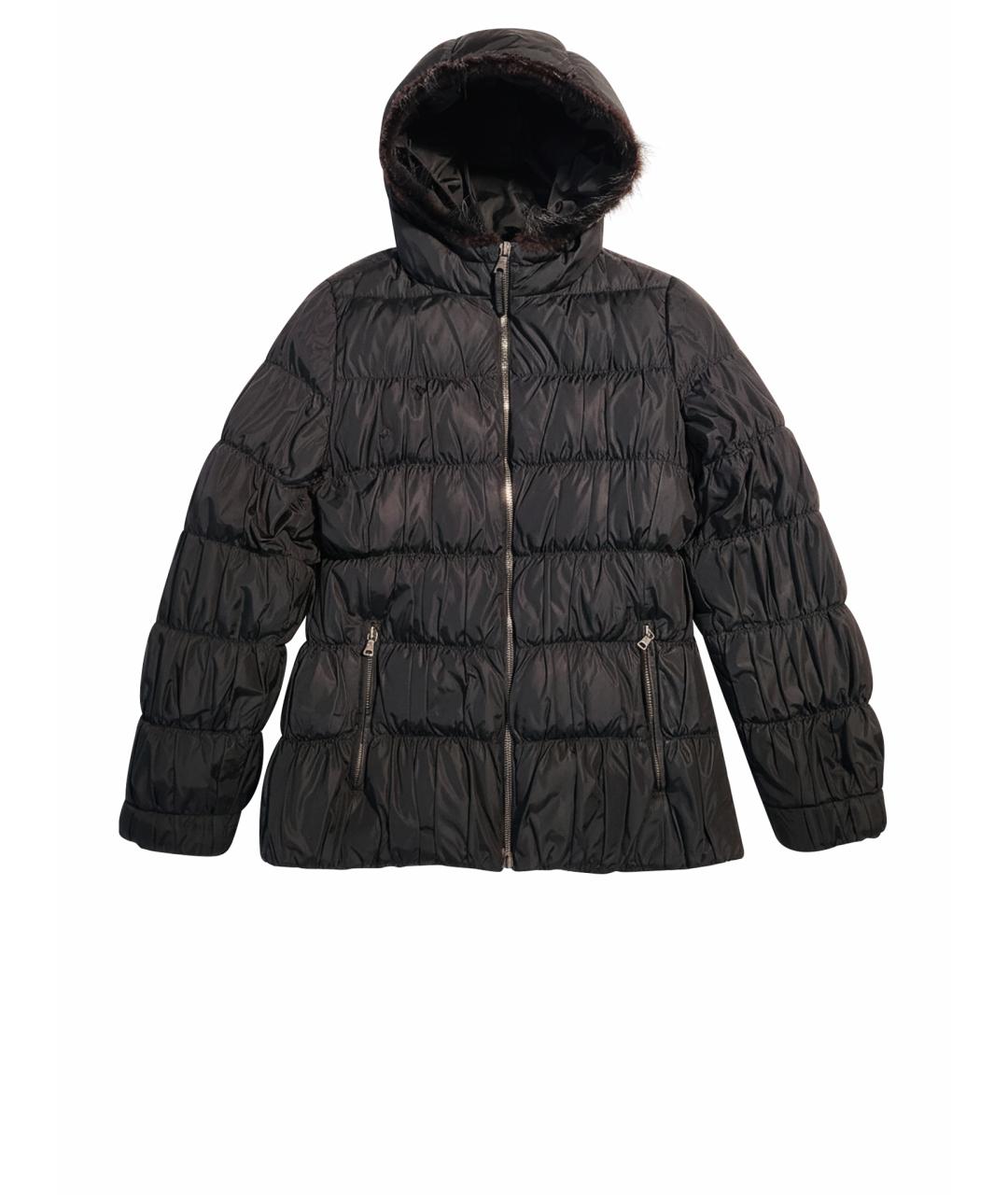 PRADA Черный полиэстеровый пуховик, фото 1