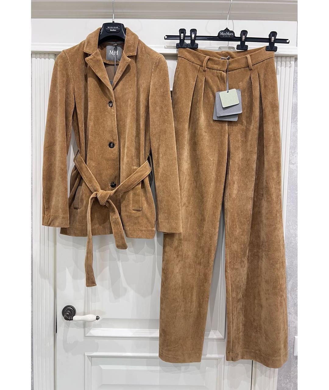 MAX MARA Коричневый костюм с брюками, фото 3