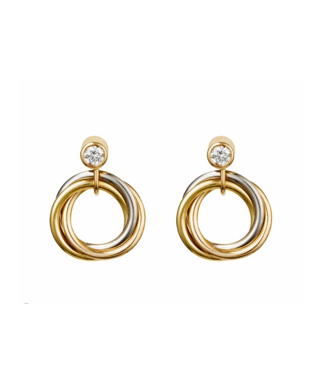 CARTIER Золотые серьги из желтого золота, фото 1
