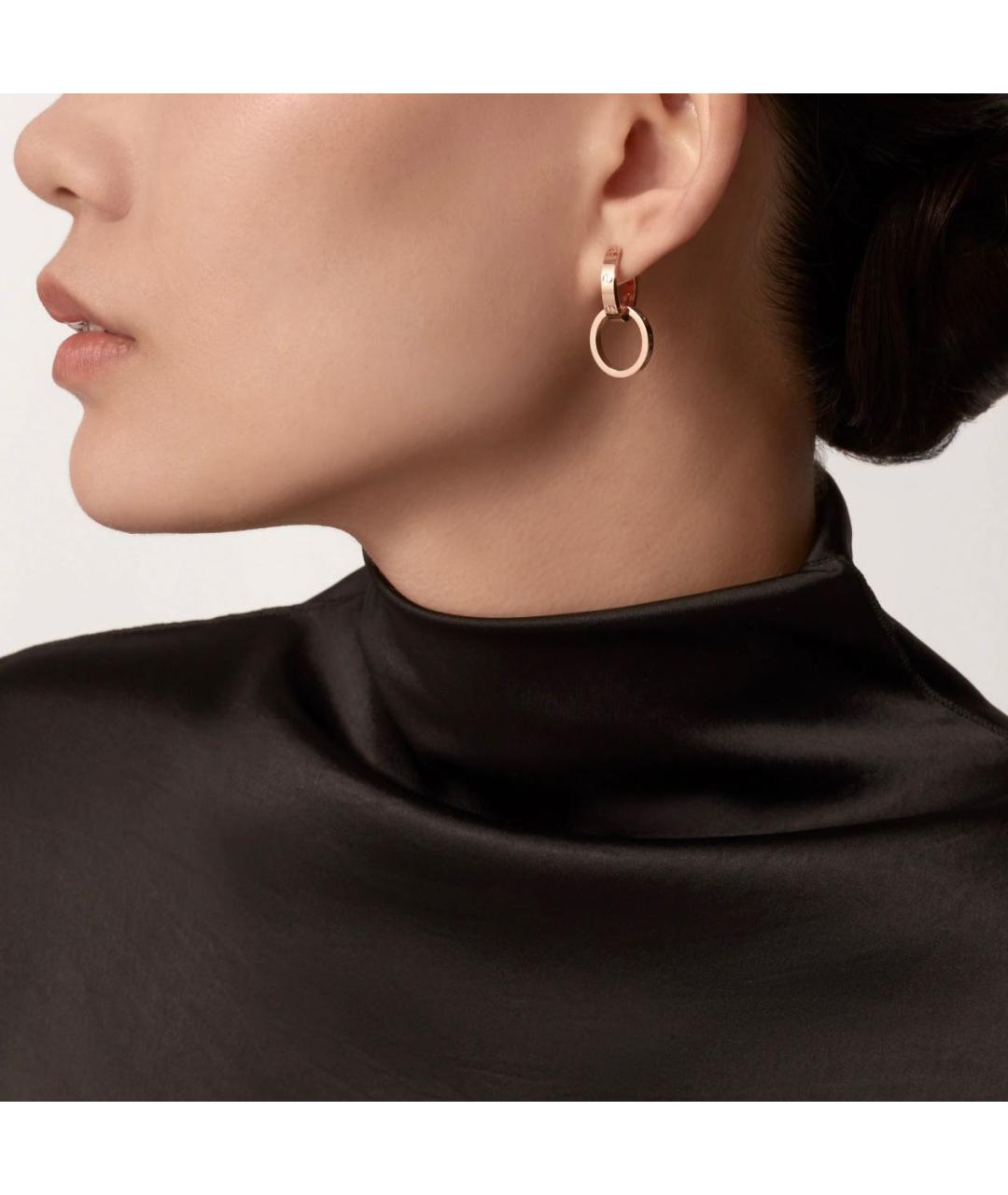 CARTIER Золотые серьги из розового золота, фото 3