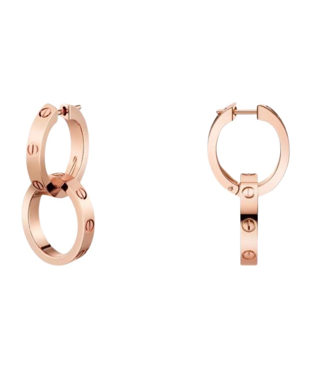 CARTIER Золотые серьги из розового золота, фото 1