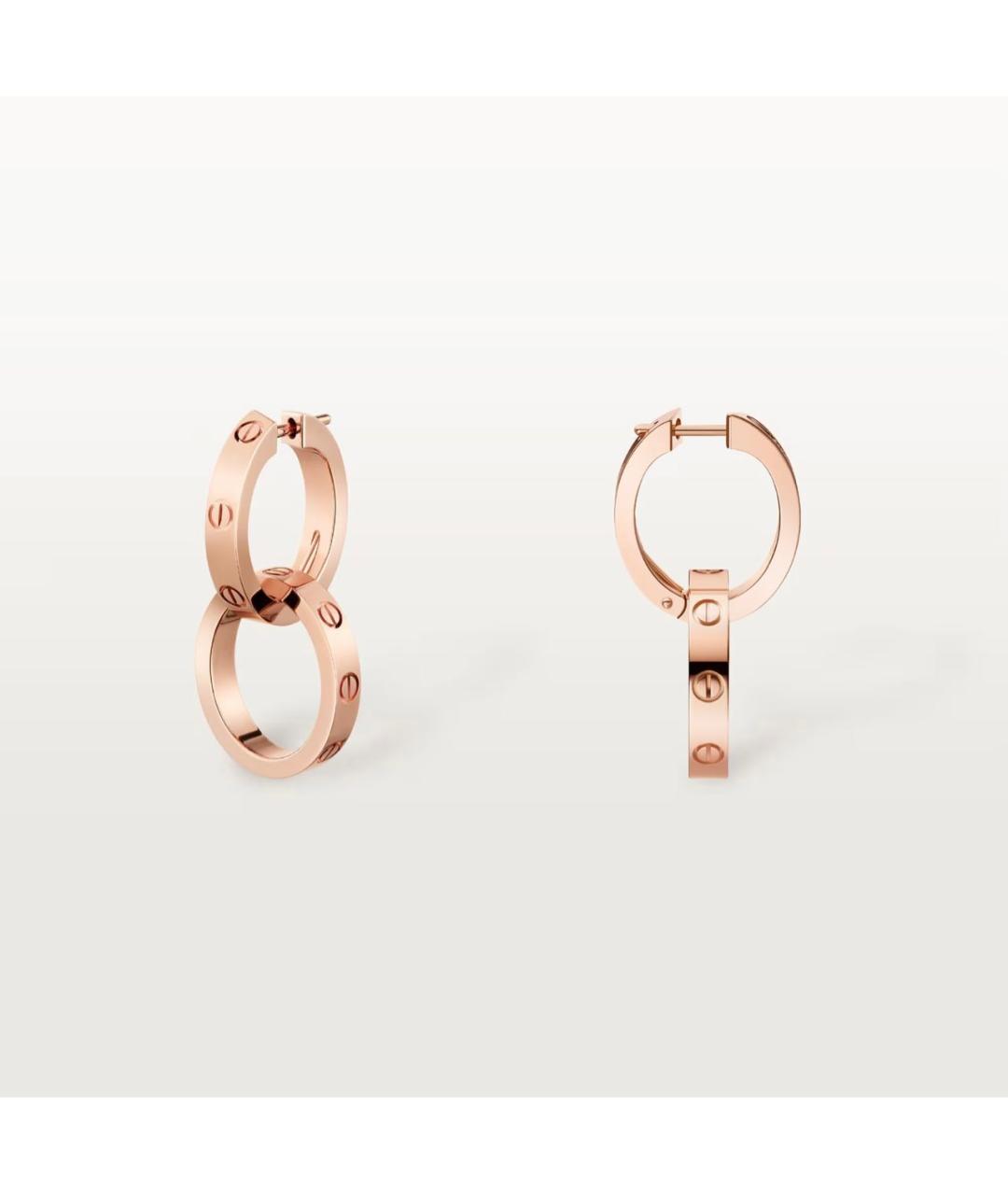 CARTIER Золотые серьги из розового золота, фото 5