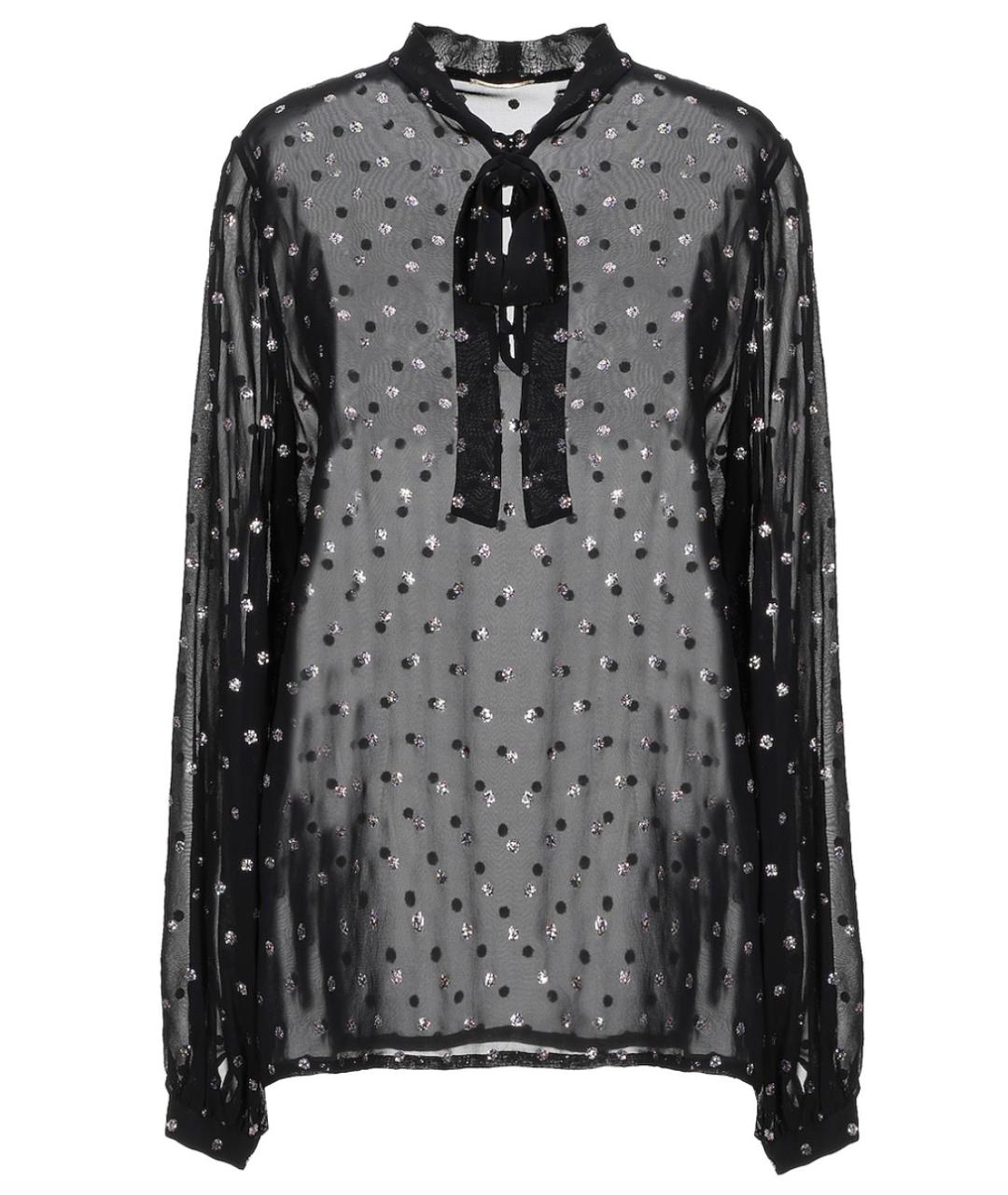 SAINT LAURENT Черная блузы, фото 1