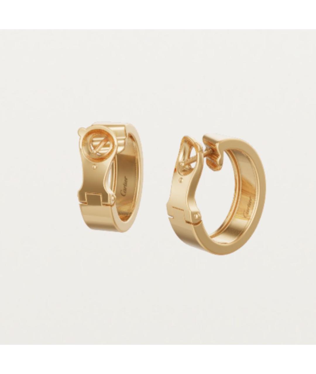 CARTIER Золотые серьги из желтого золота, фото 2