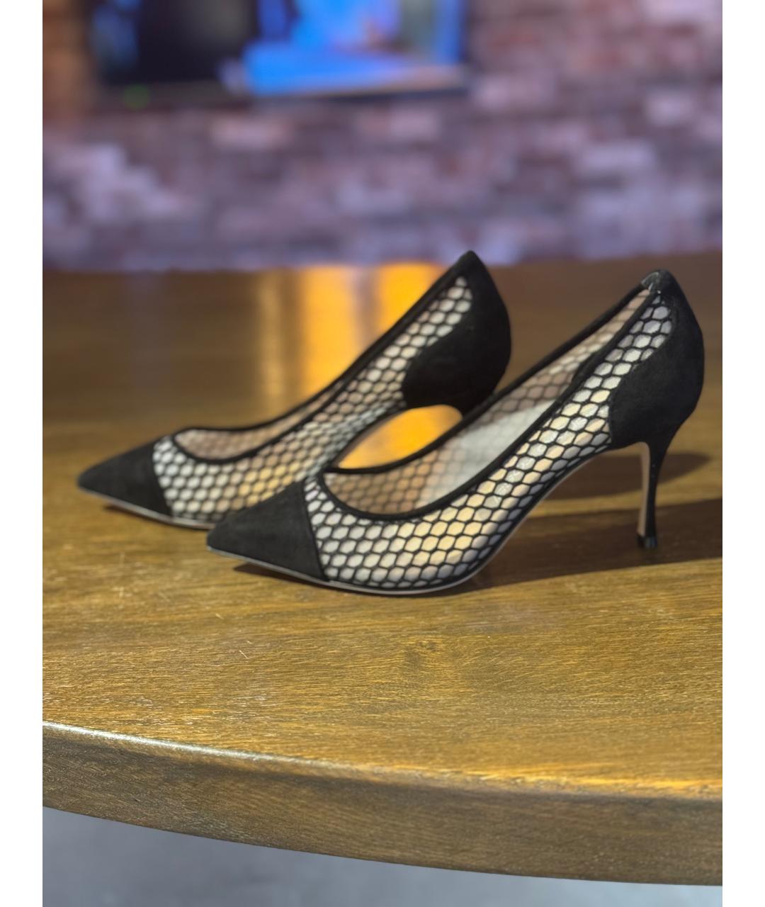 SERGIO ROSSI Черные замшевые туфли, фото 5
