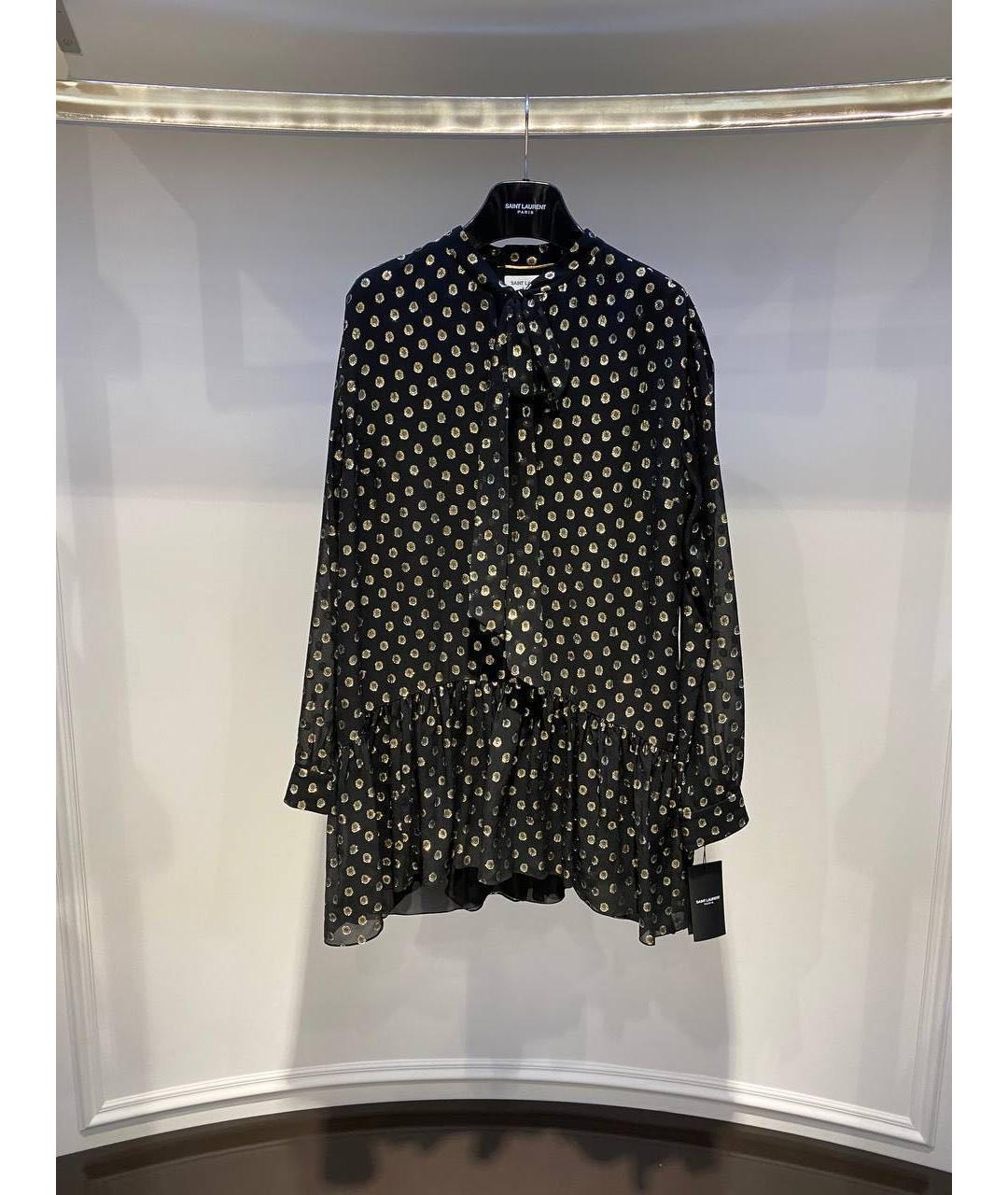 SAINT LAURENT Черное повседневное платье, фото 4