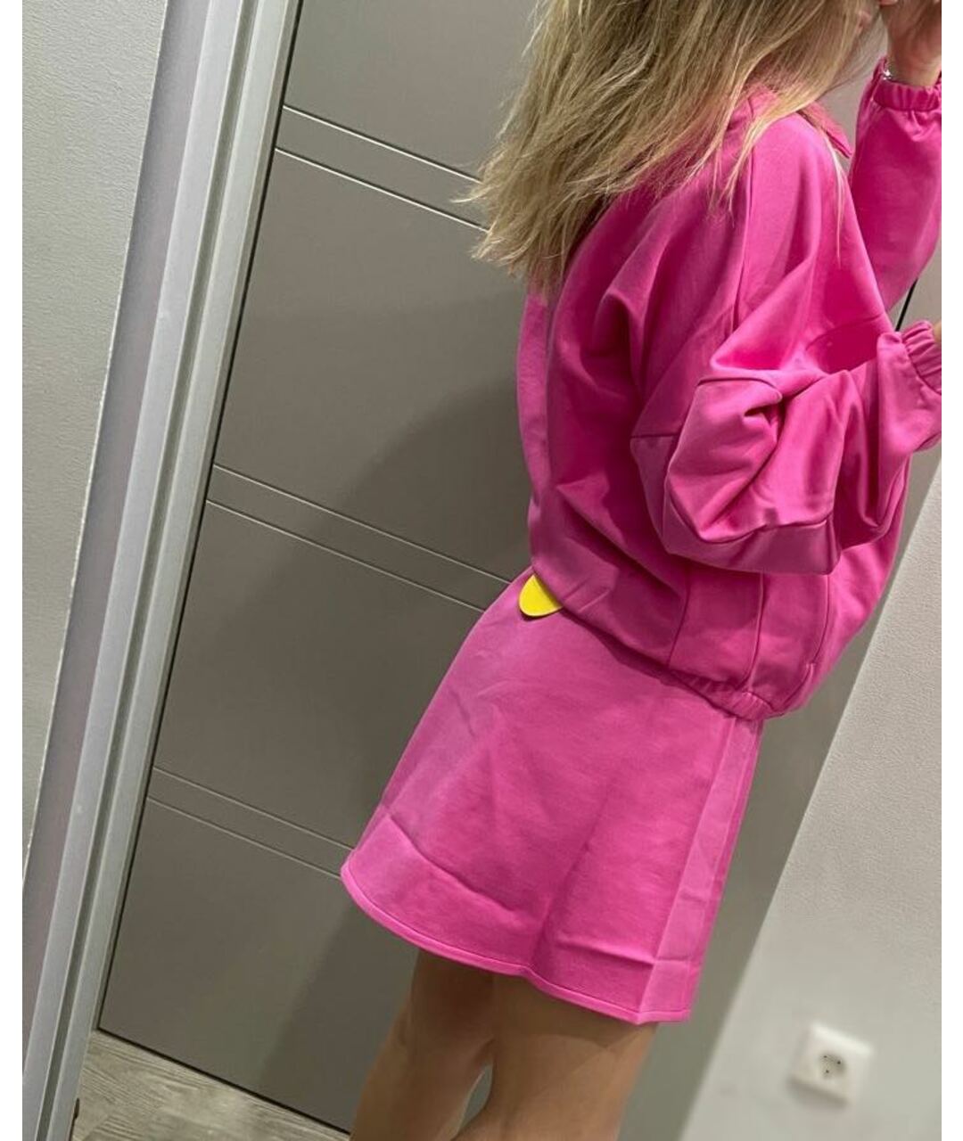 THE PANGAIA Розовый хлопковый костюм с брюками, фото 5