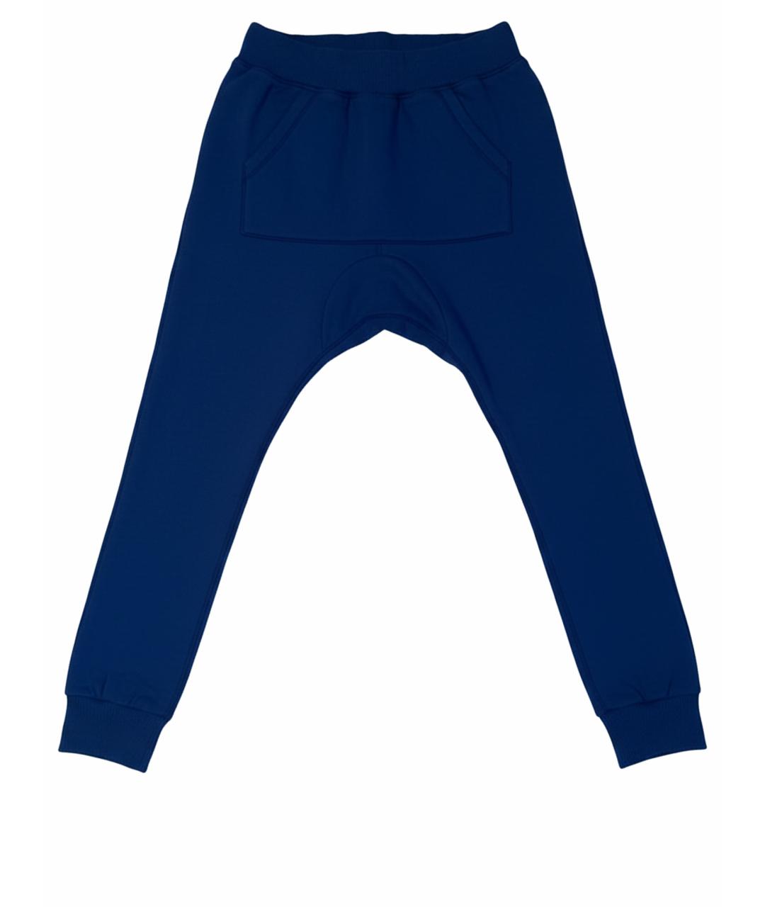 MONCLER Синие хлопковые брюки и шорты, фото 1