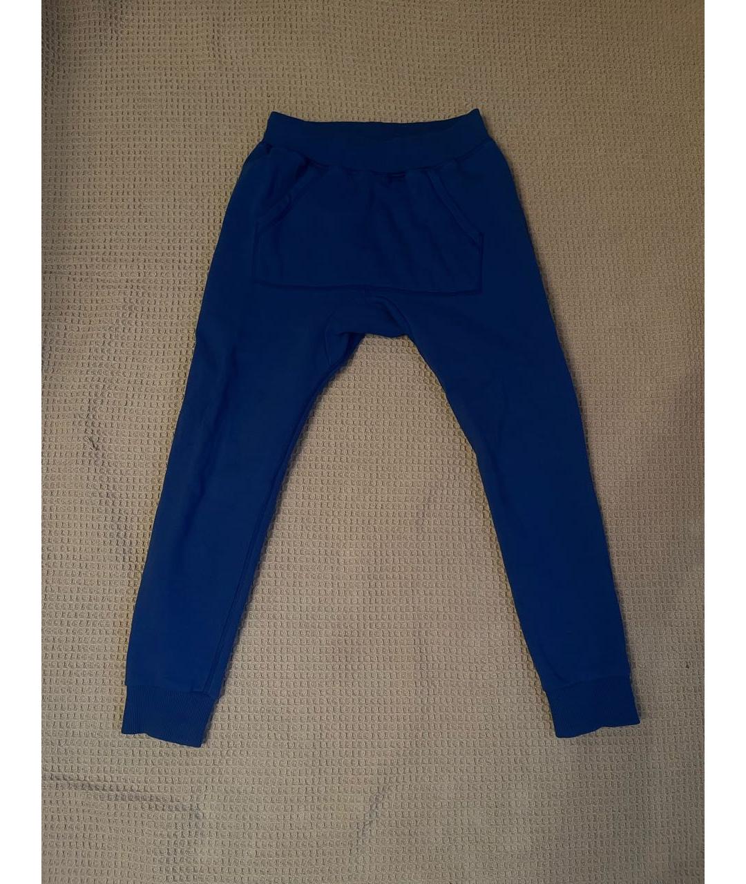 MONCLER Синие хлопковые брюки и шорты, фото 7