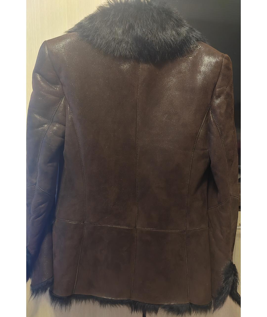 GUCCI Коричневая замшевая дубленка, фото 2