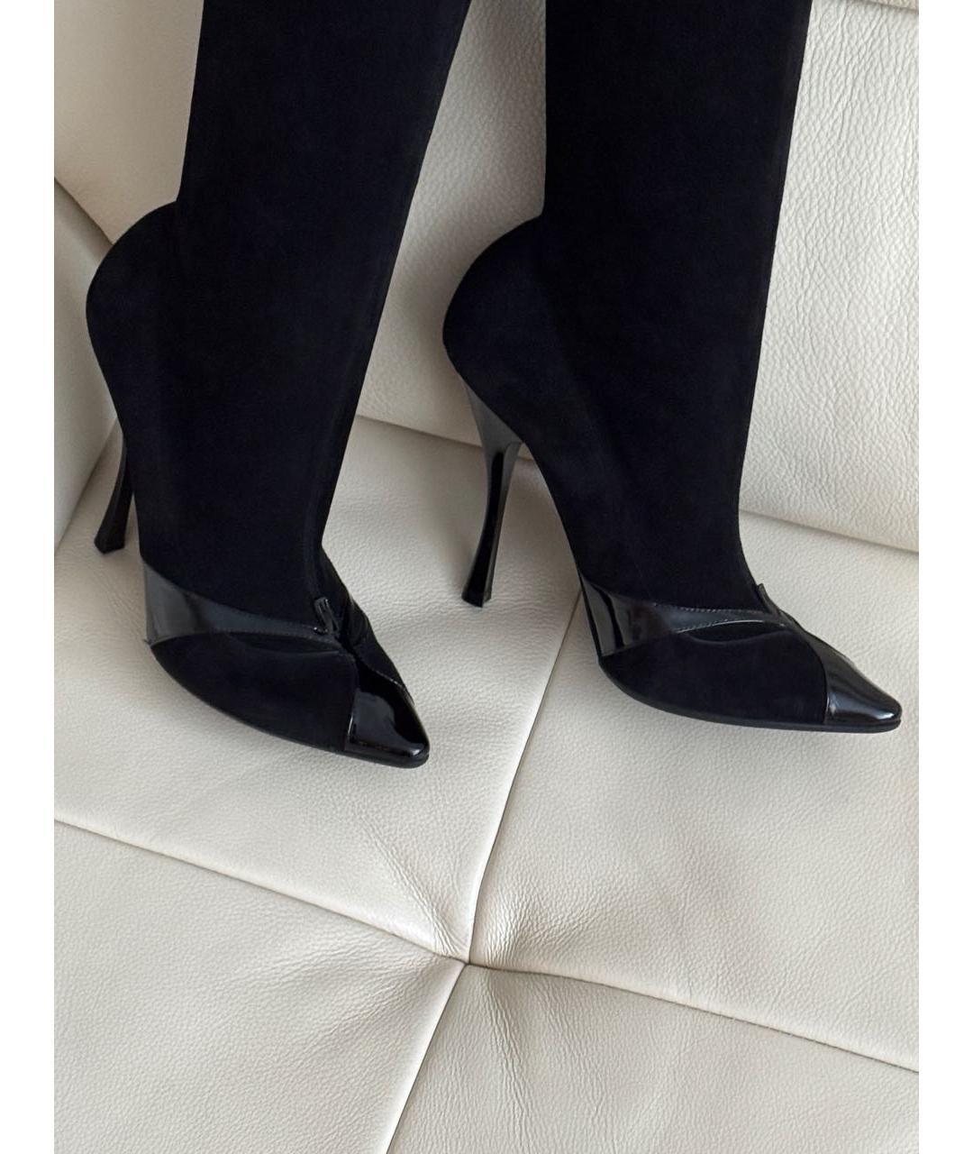 BOTTEGA VENETA Черные замшевые сапоги, фото 3