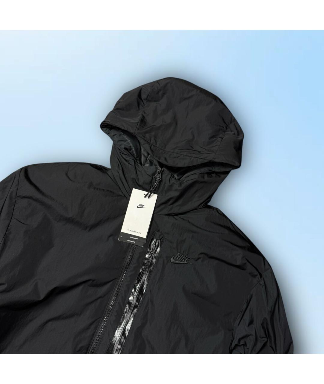 NIKE Черная полиэстеровая куртка, фото 3