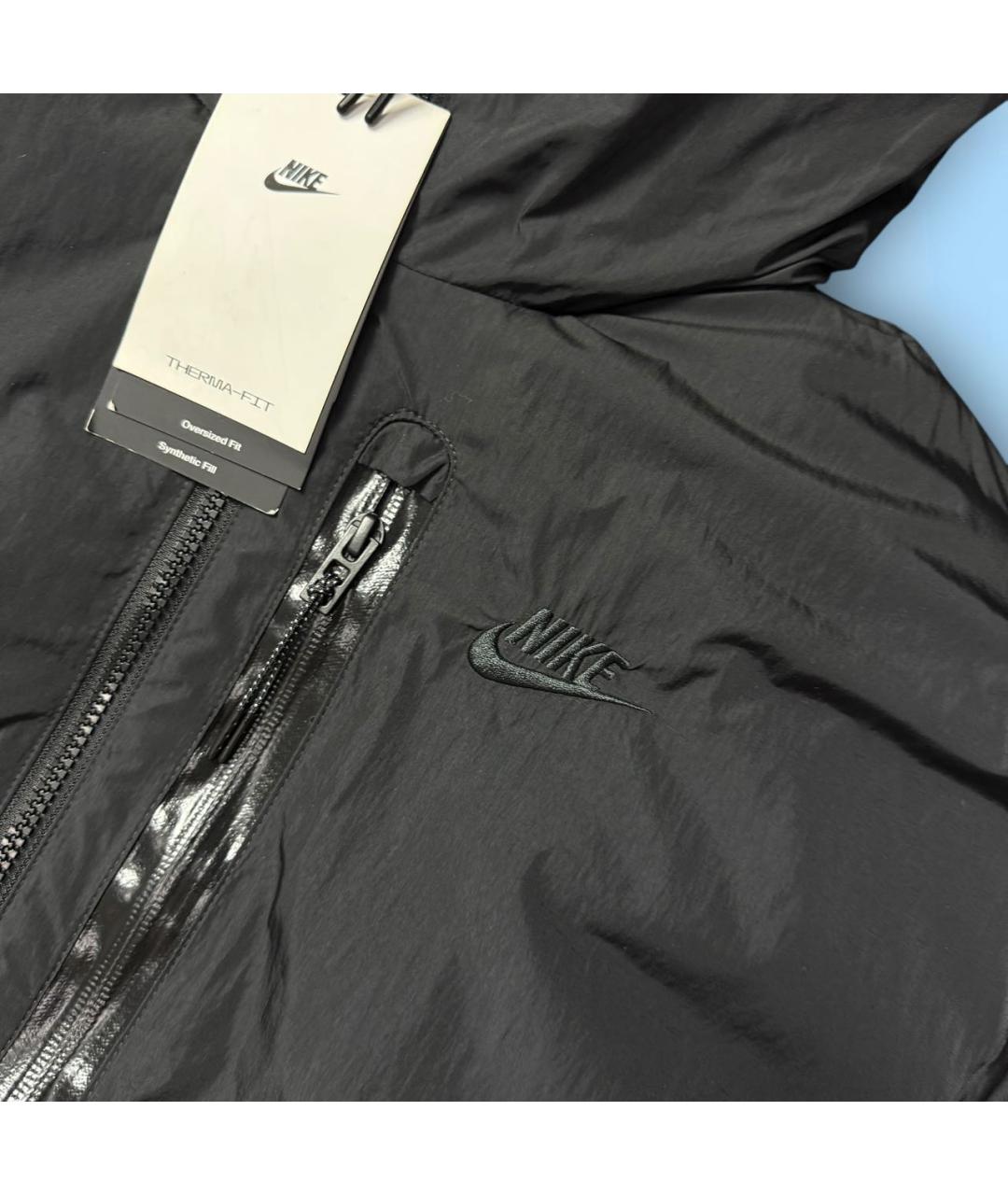 NIKE Черная полиэстеровая куртка, фото 7
