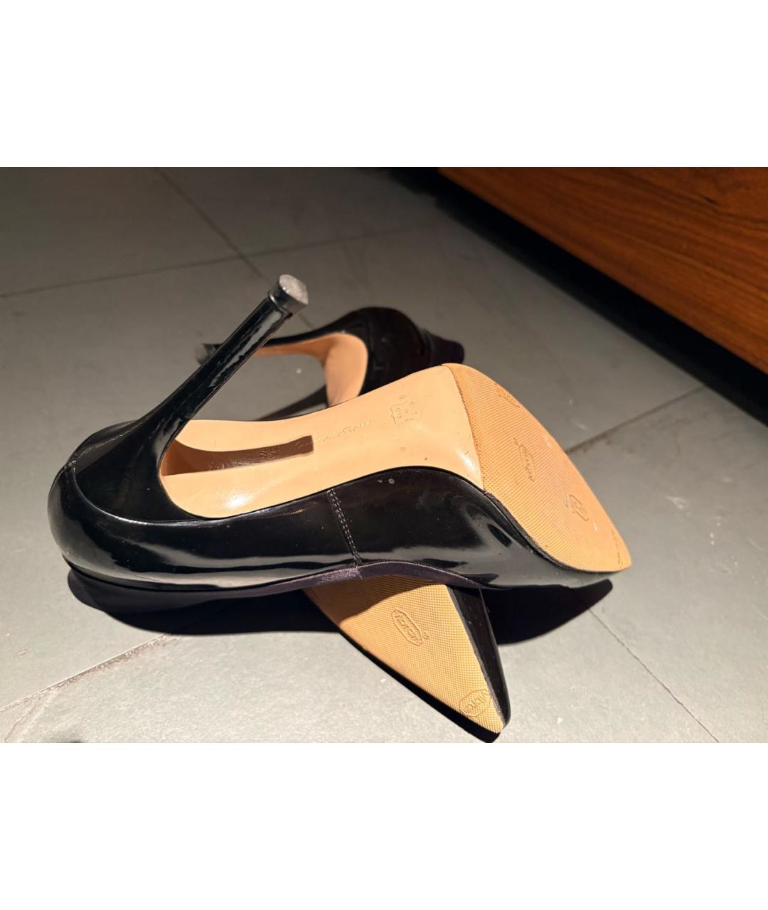 GIANVITO ROSSI Черные туфли из лакированной кожи, фото 3