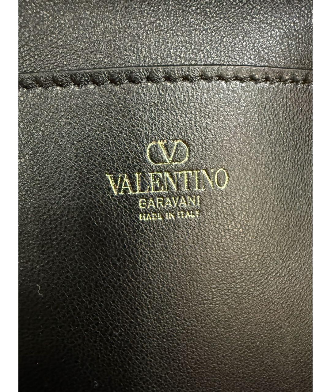 VALENTINO Черный кожаный рюкзак, фото 8