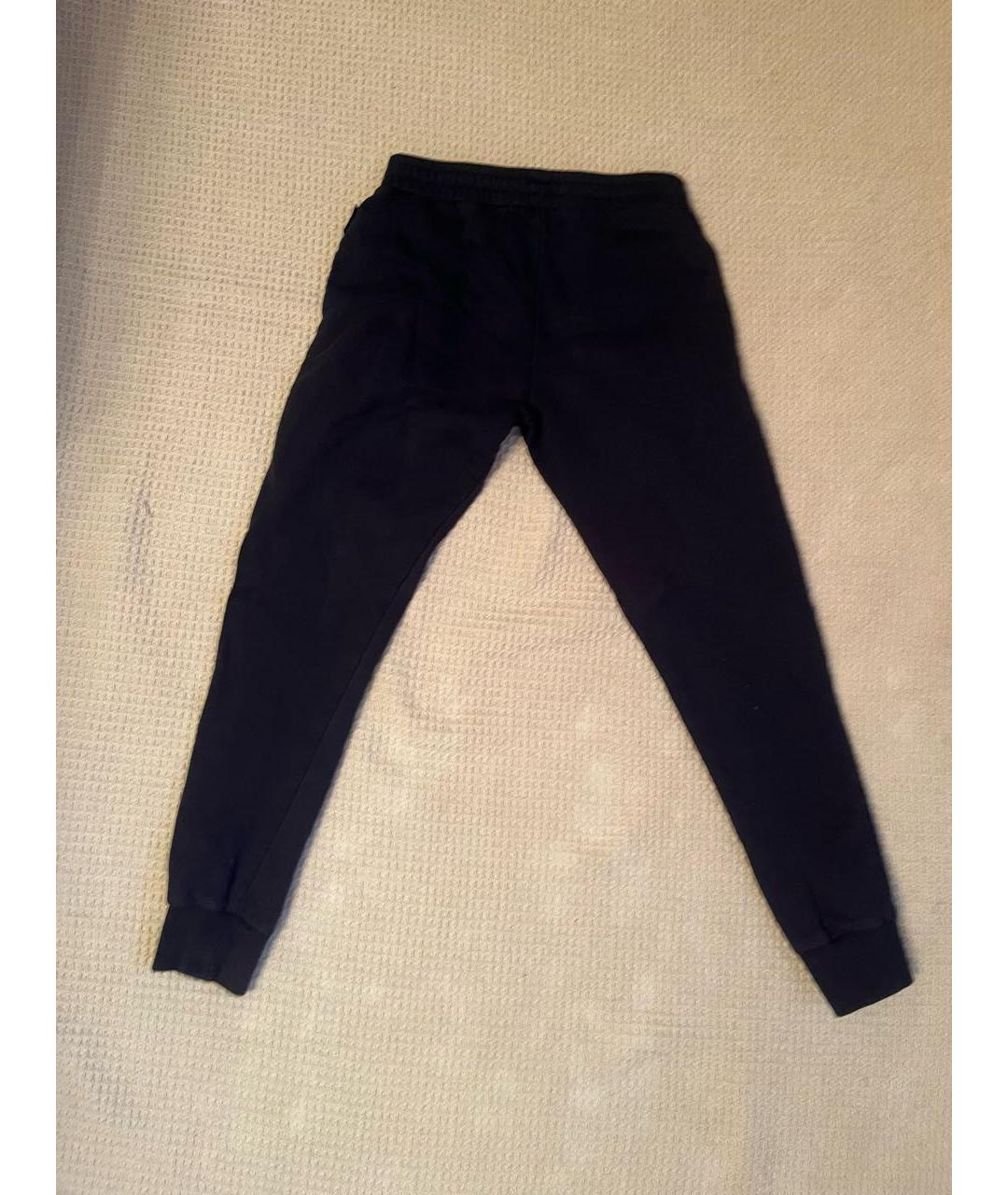 MONCLER Темно-синие хлопковые брюки и шорты, фото 2