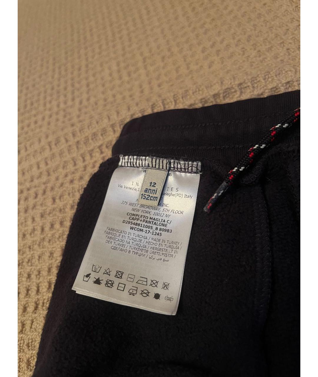 MONCLER Темно-синие хлопковые брюки и шорты, фото 4