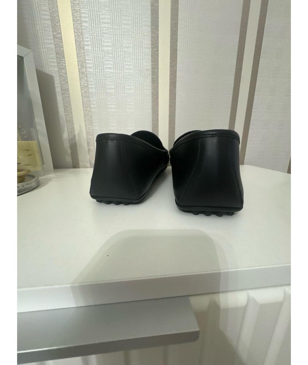 GUCCI Черные кожаные мокасины, фото 4