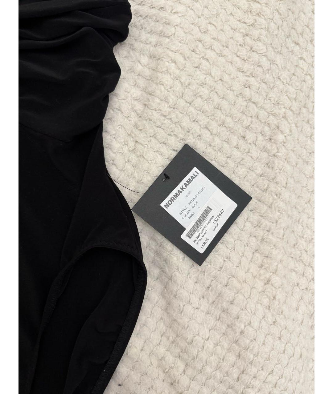 NORMA KAMALI Черный полиэстеровый купальник, фото 2