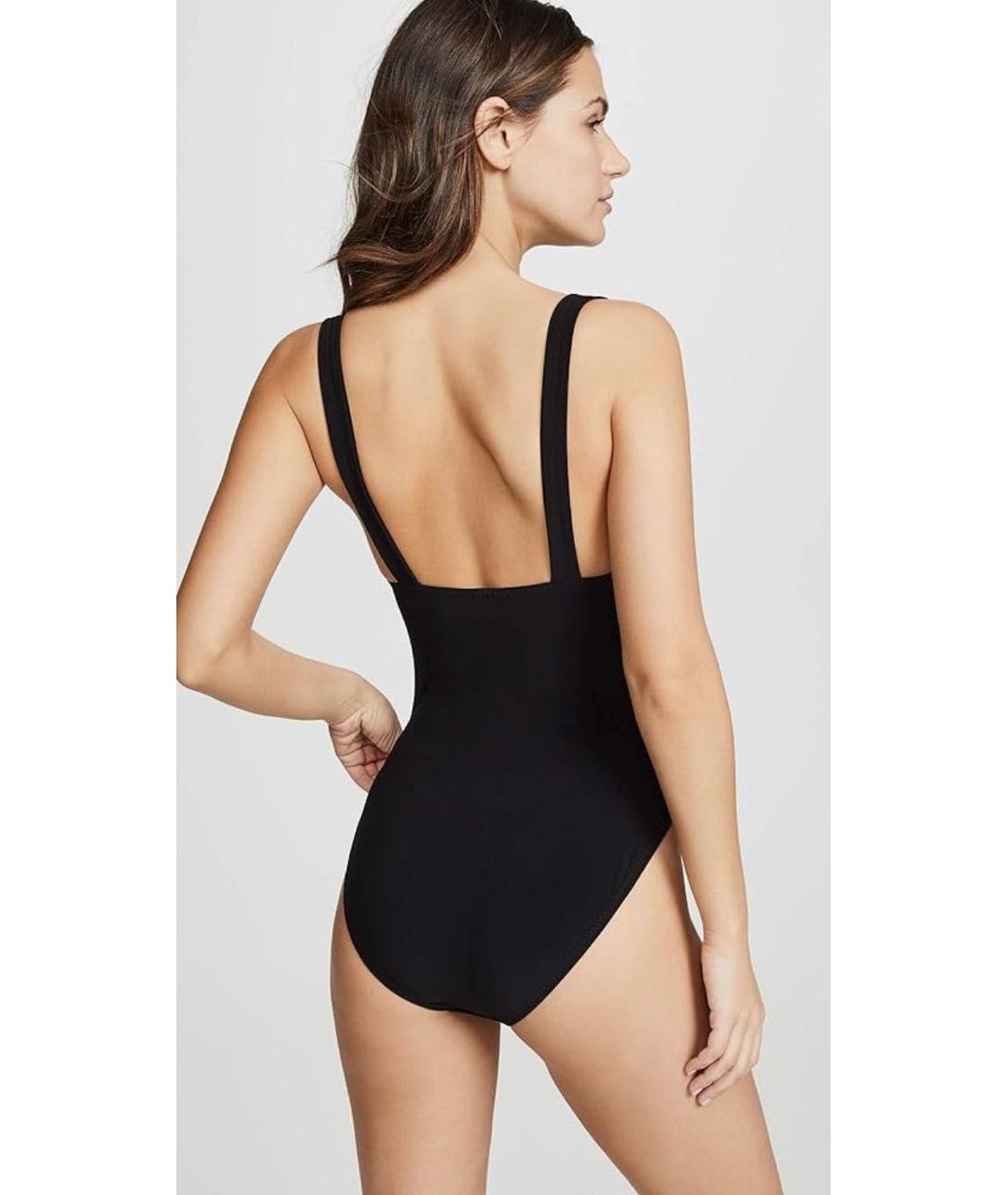 NORMA KAMALI Черный полиэстеровый купальник, фото 8