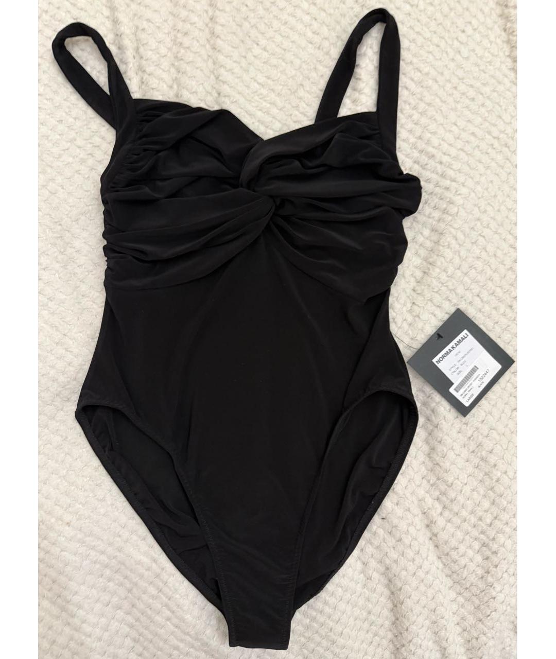 NORMA KAMALI Черный полиэстеровый купальник, фото 9