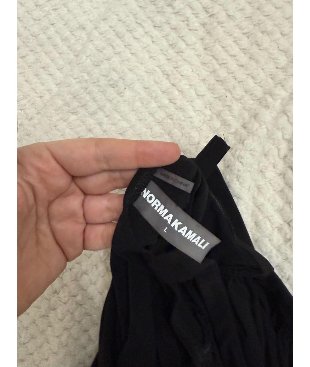 NORMA KAMALI Черный полиэстеровый купальник, фото 6