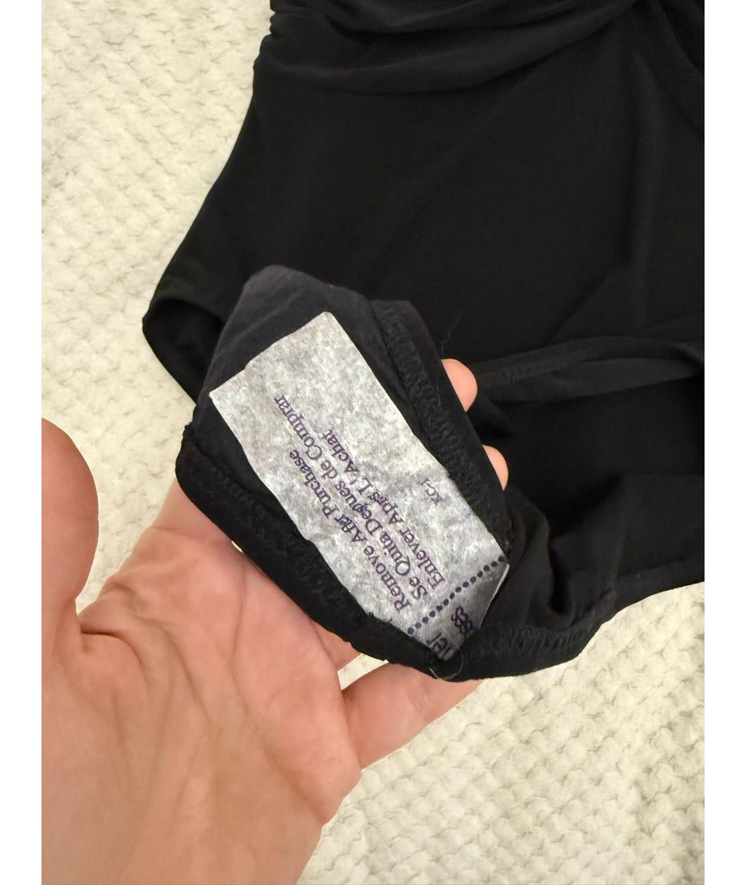 NORMA KAMALI Черный полиэстеровый купальник, фото 3