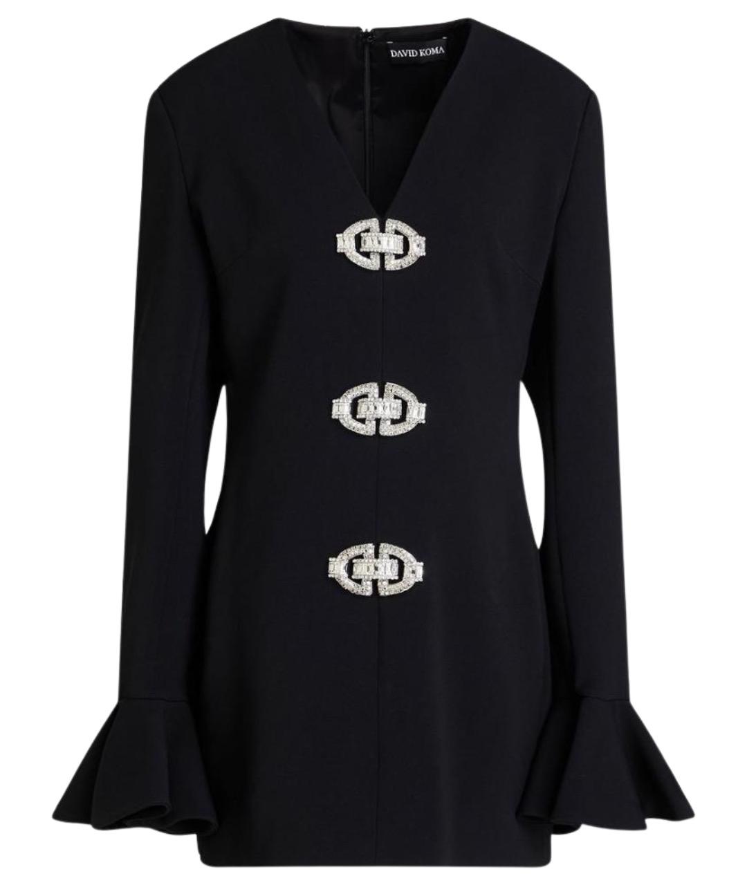DAVID KOMA Черное коктейльное платье, фото 1