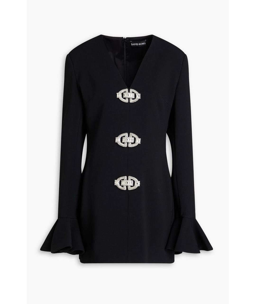 DAVID KOMA Черное коктейльное платье, фото 5