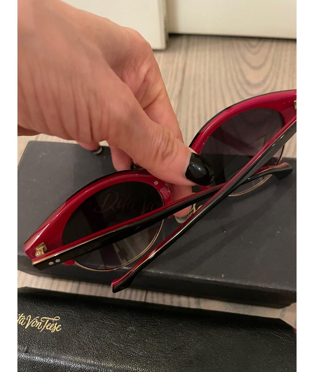 DITA Черные пластиковые солнцезащитные очки, фото 7