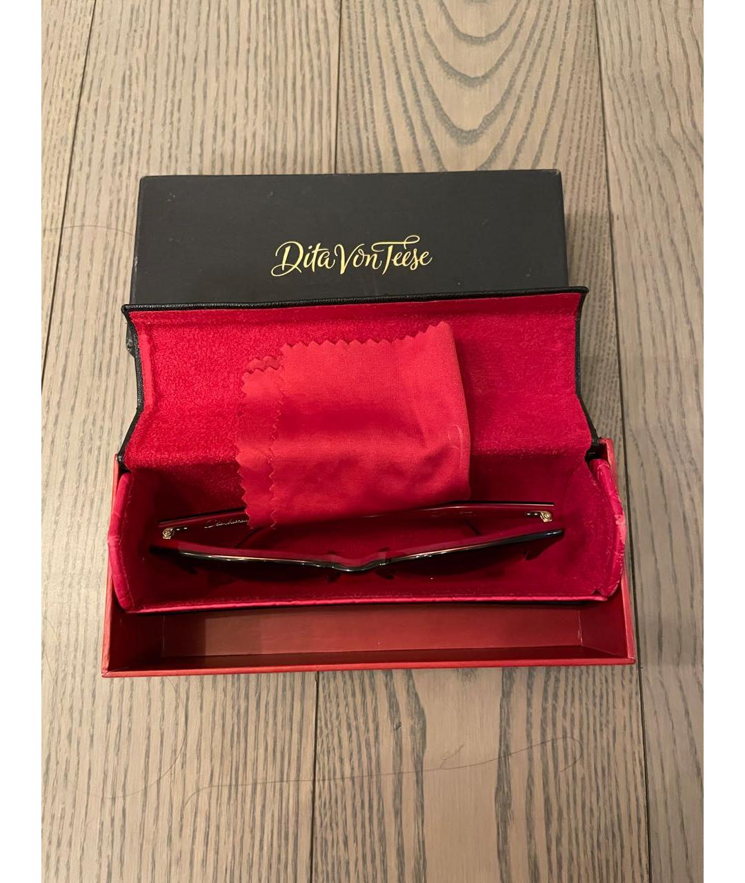 DITA Черные пластиковые солнцезащитные очки, фото 6