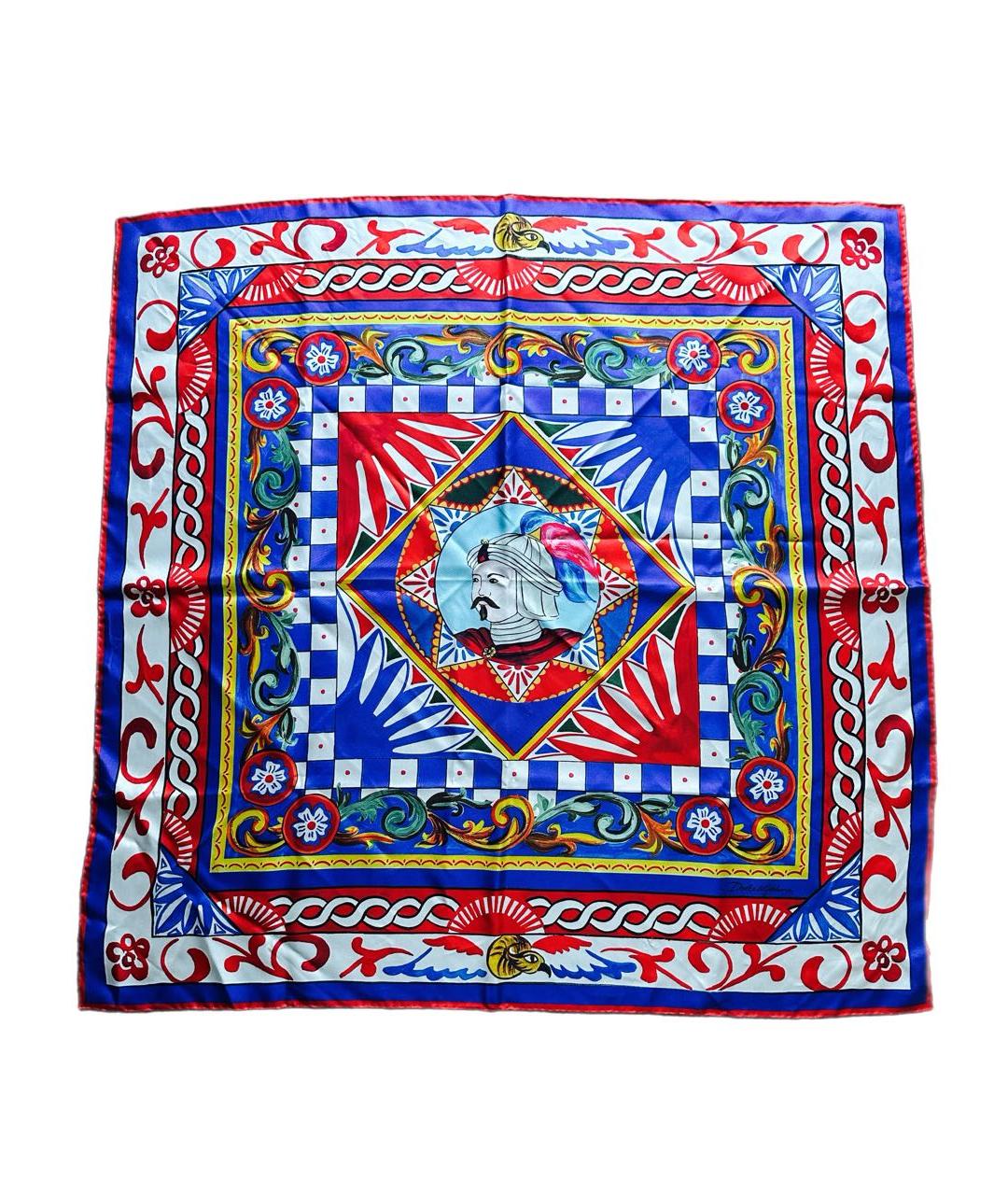 DOLCE&GABBANA Мульти шелковый платок, фото 1