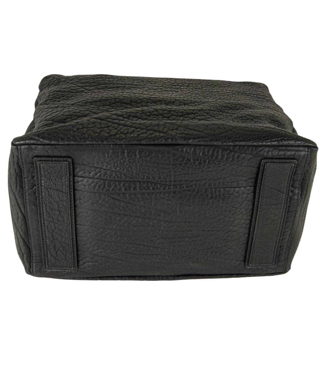 CELINE Черная кожаная сумка с короткими ручками, фото 5