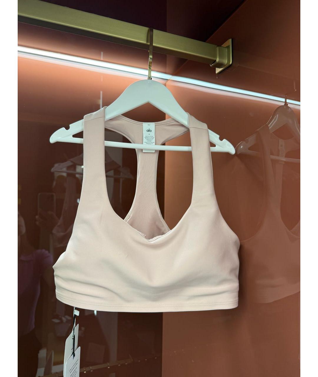 ALO YOGA Розовая майка, фото 2