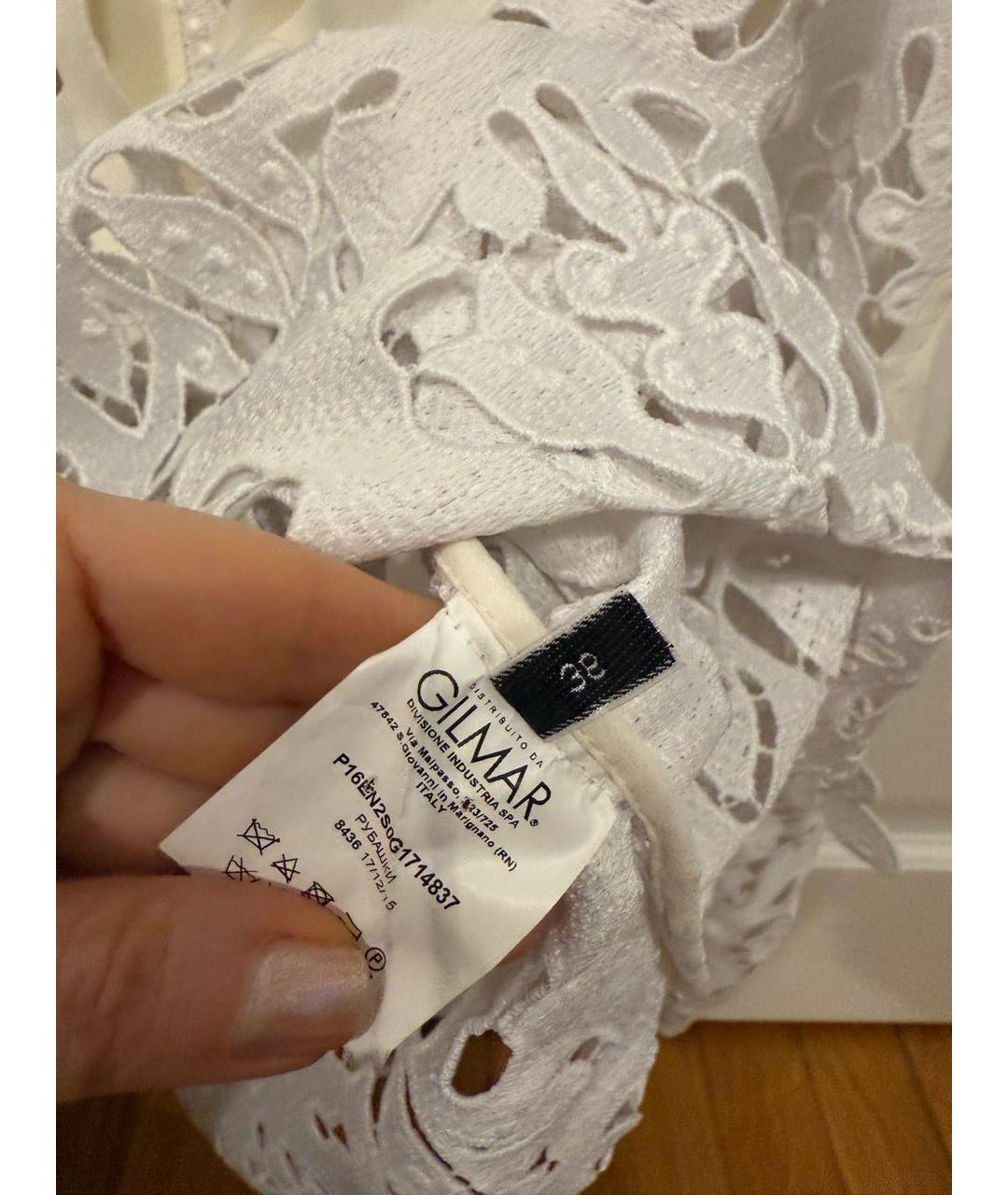 NO. 21 Белая кружевная блузы, фото 3