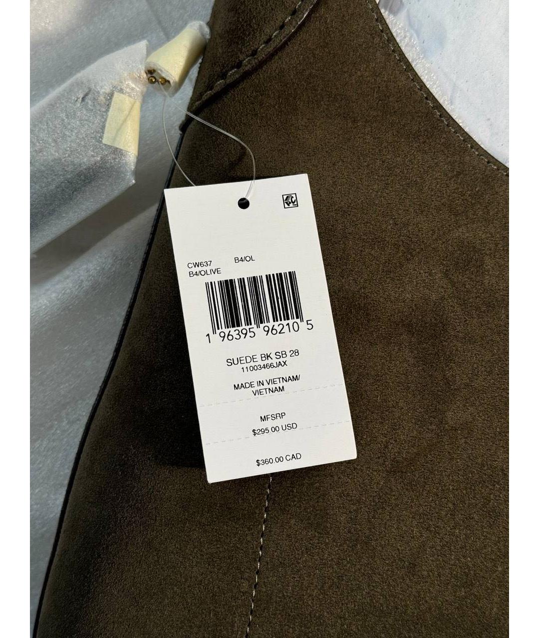 COACH Хаки кожаная сумка через плечо, фото 6